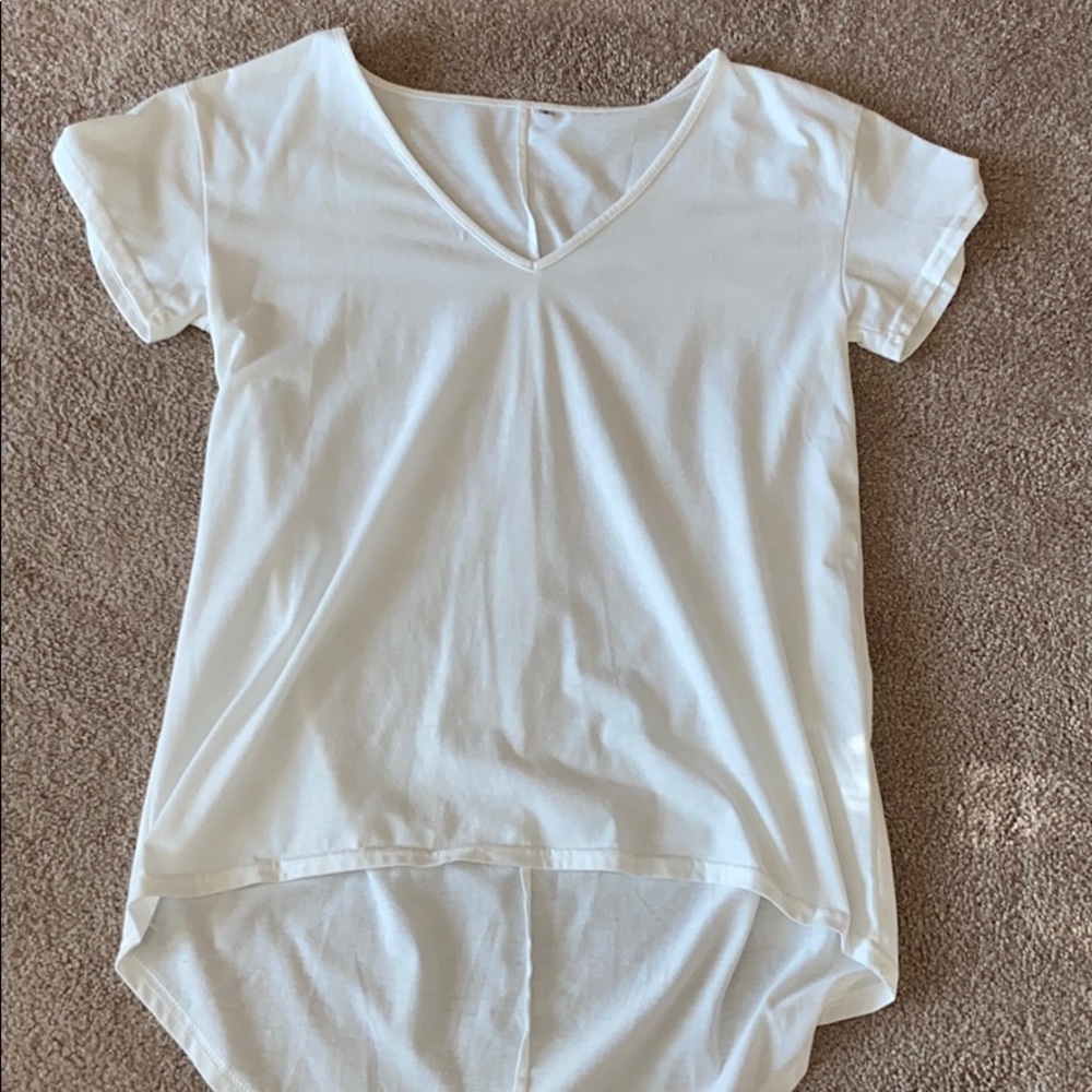White oversized shirt